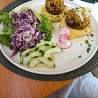 Stuffed Mushrooms on Lentil Puree at Orelha d'Elefante in Ponte De Lima