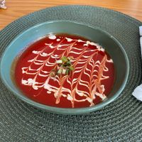 Beetroot soup at Orelha d'Elefante in Ponte De Lima
