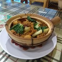 Claypot rice at Pureland Vegetarian in Bandar Seri Begawan