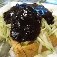 Seared tofu at Pureland Vegetarian in Bandar Seri Begawan