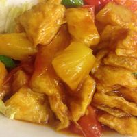 Sweet and Sour Bean Curd Bun at Pureland Vegetarian in Bandar Seri Begawan