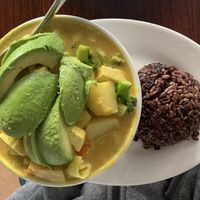 Vegan avocado curry  at Drunken Noodle in Sacramento
