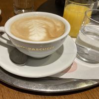 Cappuccino with oat milk  at Cafe Seegasse in Zell Am See