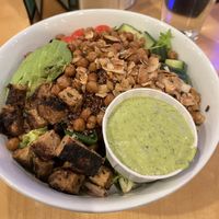 Lo and behold, the amazing, the wonderful, VEGAN COBB SALAD (lol) #Veganuary at Seva - Ann Arbor in Ann Arbor