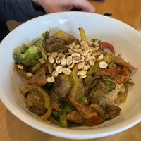 Cilantro-peanut stir fryy  at Seva - Ann Arbor in Ann Arbor