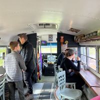   at Skool Beans in Vik