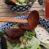 Mock duck ramen at Umaii in Dresden