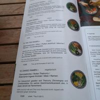 Speisekarte vegan und vegetarian at Umaii in Dresden