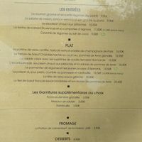 Menu August 2020 at Gill Côté Bistro in Rouen