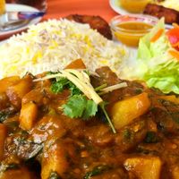 Potato spinach dish at Goa in Boltenhagen