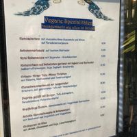 Vegane Speisekarte  at Schönbrunner Stöckl in Vienna