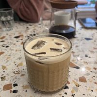 Nitro latte  at Szimply in Budapest
