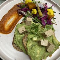 Avo toast: vegan option  #Veganuary at Szimply in Budapest