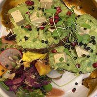 Veganized avocado bagel (replaced by sour dough bread)  at Szimply in Budapest