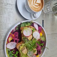 Vegan avo toast at Szimply in Budapest