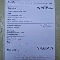 Drinks menu at Szimply in Budapest