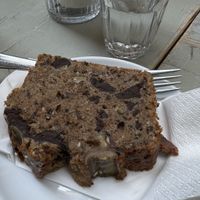 Banana bread  at Szimply in Budapest