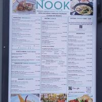 Menu at Nook in Stari Grad
