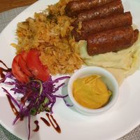 Prženi kupus & kobaja at Plant Power in Novi Sad