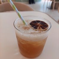 Elderflower ice tea 320 RSD at Plant Power in Novi Sad