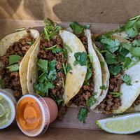 Seitan Steak Tacos at Lick It Up - Spider House in Austin
