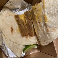 I would barely call this a quesadilla at Lick It Up - Spider House in Austin