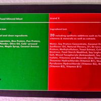 100% plant based OsomeFood minced meat ingredients at OsomeFood in Northeast Singapore