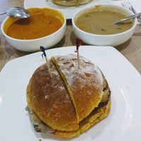 delicious veg option with soup of the day at Cedele - Raffles City in Central Singapore