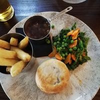 Mushroom wellingon - not a small portion, the actual plate was huge  at Ye Olde Fleece Inn in Kendal
