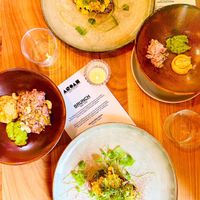 1. Gang: Scrambled Tofu auf Brot  at ANOAH in Zurich