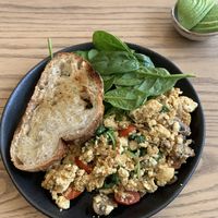 Scrambled tofu at Plantiful - Plant-based Cafe in Bangkok
