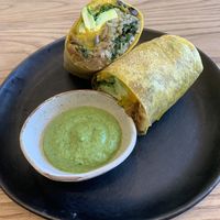 Breakfast burrito. at Plantiful - Plant-based Cafe in Bangkok
