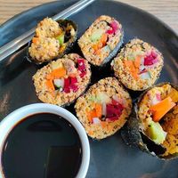 Carrot nori rolls at Plantiful - Plant-based Cafe in Bangkok