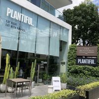 Restaurant front at Plantiful - Plant-based Cafe in Bangkok
