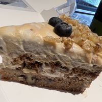 Carrot cake (too dense, don’t recommend )  at Plantiful - Plant-based Cafe in Bangkok