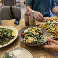 Sharing the delicious food!  at Plantiful - Plant-based Cafe in Bangkok