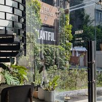 The sign at Plantiful - Plant-based Cafe in Bangkok