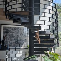 Staircase at Plantiful - Plant-based Cafe in Bangkok