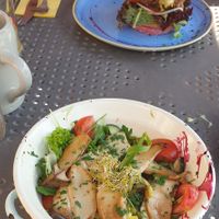 Gemischter Salat mit Kräuterseitling at Stern in Villach
