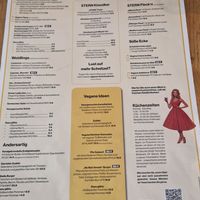 Speisekarte at Stern in Villach