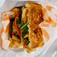 Had forgotten how huge and delicious their toasty   vegetable/ avocado pear sandwiches are! ….🌟🌟🌟🌟🌟  at Kiosk in Lyme Regis