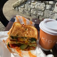 Delicious toastie that is full of colour and good things! ⭐️⭐️⭐️⭐️⭐️  at Kiosk in Lyme Regis