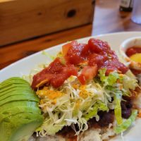 Vegan taco rice at Taco Rice Cafe Kijimuna in Onna