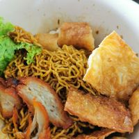 Vegetarian Char Siew Kolo Mee (added Popian) at Origanics 启点 - Vegetarian - NUS The Deck in Northeast Singapore
