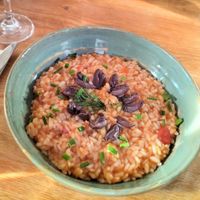 Vegan risotto at Rodos in Leiden
