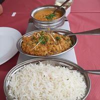 Rice and 2 currys comes to about 18 euros at Namaste in Peniscola