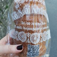 Cinnamon sugar Kürtőskalács aka “chimney cake". at Korosfoi Kurtoskalacs in Siofok