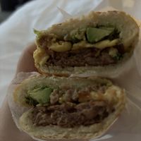 Just egg, beyond sausage, chimichurri, guacamole.  at Cafecito in Chicago