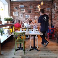 Indoor seating at Street Beirut in Nyon