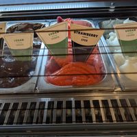 Vegan flavors at Gelateria Pichler in Budapest